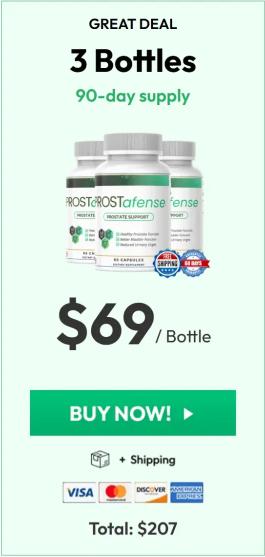 ProstAfense price 3 bottle